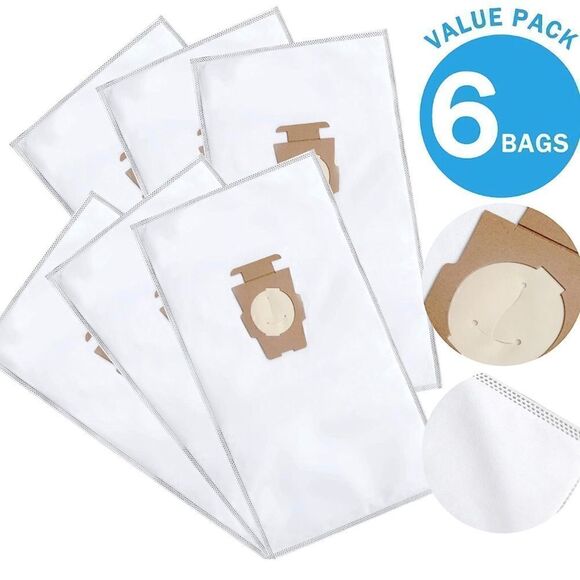 Kirby 204811 Micron Magic Bags, 6 pack White Vacuum Bags - Picture 3 of 10